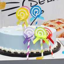 6 шт. леденец обертки для кексов торт топперы для украшения детского душа Дети Декор для вечеринки в честь Дня Рождения события вечерние принадлежности