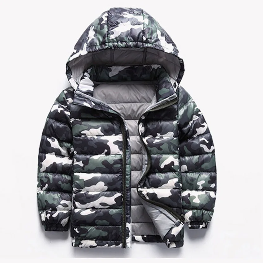 Children Jackets Winter Boys Coats Camouflage Down Jackets For Kids Girls A 2 12 Years Children