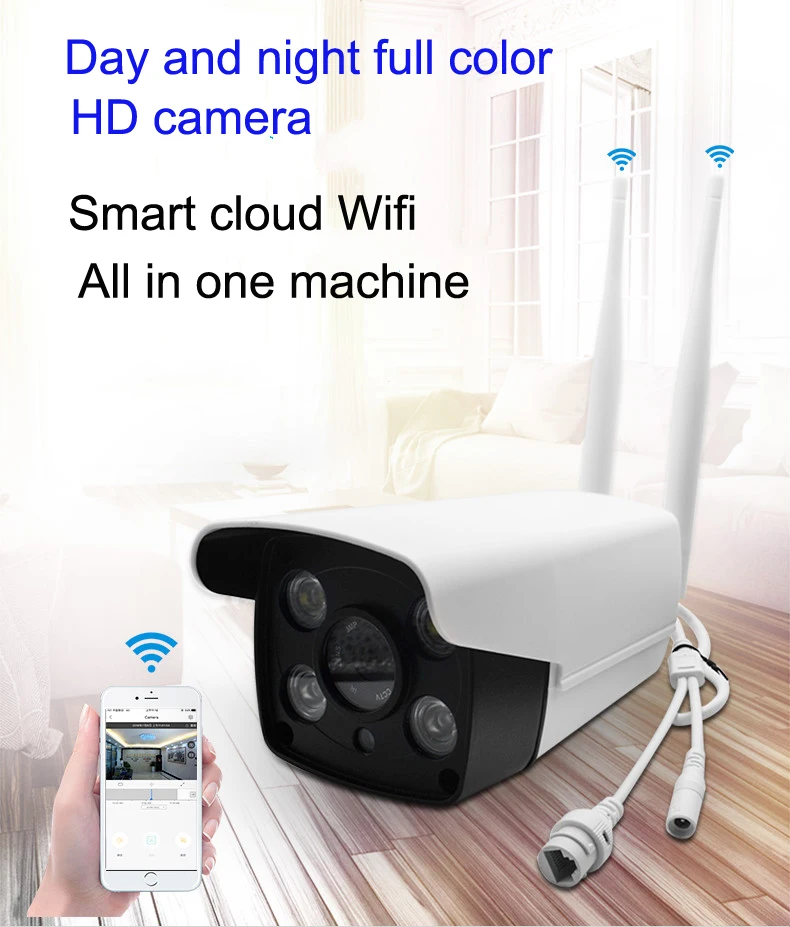 Домашняя камера CHHD, беспроводная ip-система видеонаблюдения 720 P с ночным видением, Радионяня на iOS, Android App