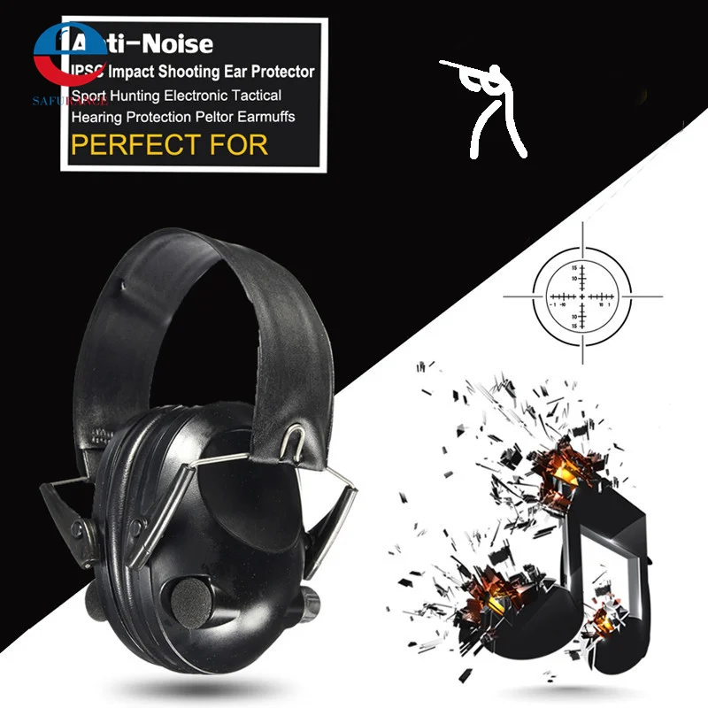 

Anti-noise Impact Sport Hunting Electronic Tactical Earmuff Shooting Ear Protectors Hearing Protection Peltor Earmuffs