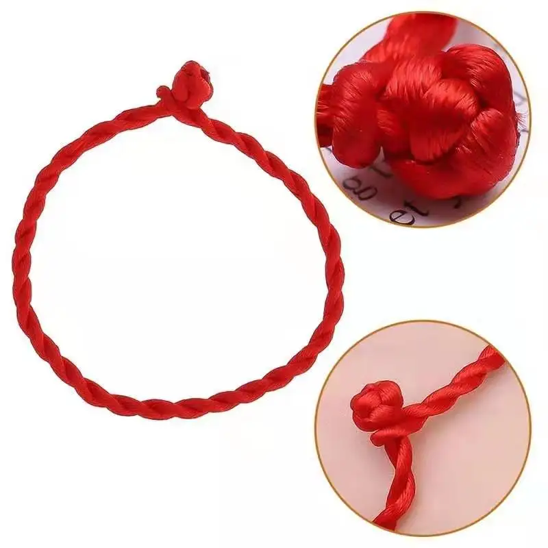 

10Ps Good Luck Red String of Fate Rope Bracelets Friendship Bangles Fashion Handmade Cord Lucky Kabbalah Bracelet Christmas Gift