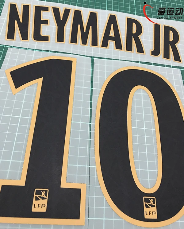 2018 19 Неймар младший № 10 именной номер + заплатка чемпиона 1 OOREDOO NEYMAR JR