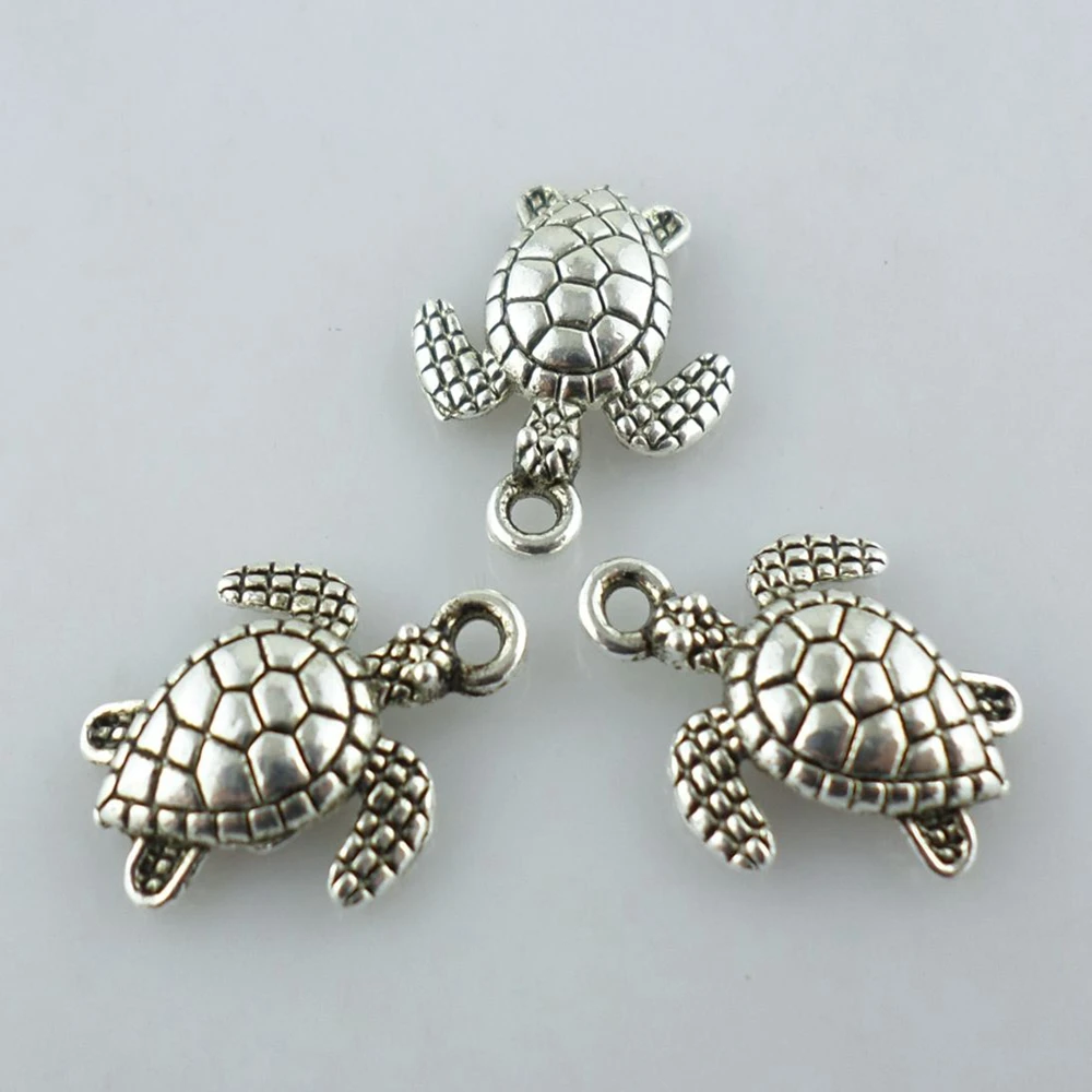 48 шт. подвески в виде морской черепахи 12 х16 мм|tortoise charms|jewelry making pendantscharm pendant |