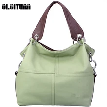 OLGITUM 2018 Women Versatile Handbag Soft Offer PU Leather Bags Zipper Messenger Bag Splice Grafting Vintage