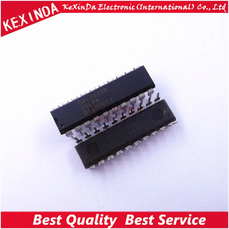 GAL16V8D 25LPN GAL16V8D 25LP GAL16V8D 25LP DIP 20 IC 10pcs/lot Free ...