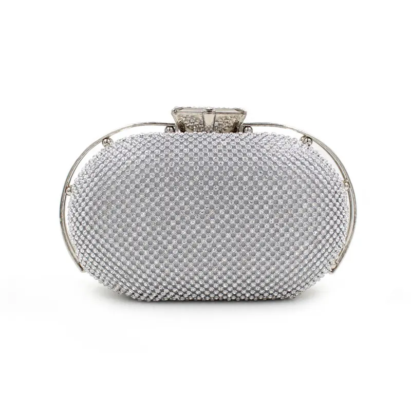 

2016 Luxury Full Diamond Evening Bag European Designer High Quality Weeding Party Bride Handbag Purse Chains Shoulder Bag Bolso