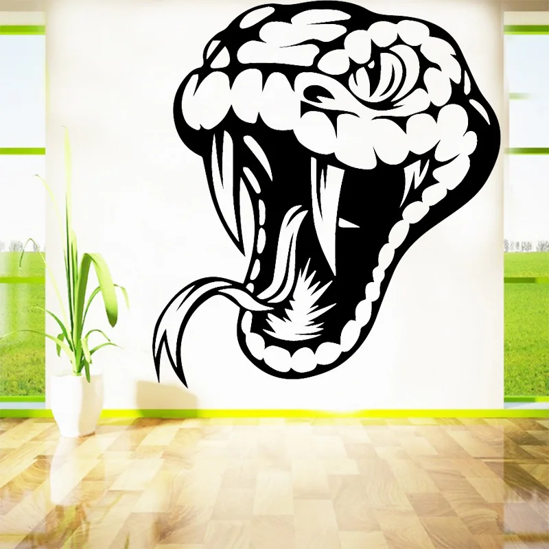

Modern Snake Removable Wall Stickers for Boys Living Room Bedroom Home Decor Vinyl Wall Decal DIY Art Reptile Animal Wall Decal