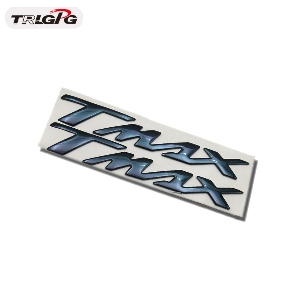 Эмблема мотоцикла переводная картинка 3D Танк колеса логотип "тмах" Стикеры для YAMAHA TMAX530 500 TMAX530 SX/DX - Цвет: black