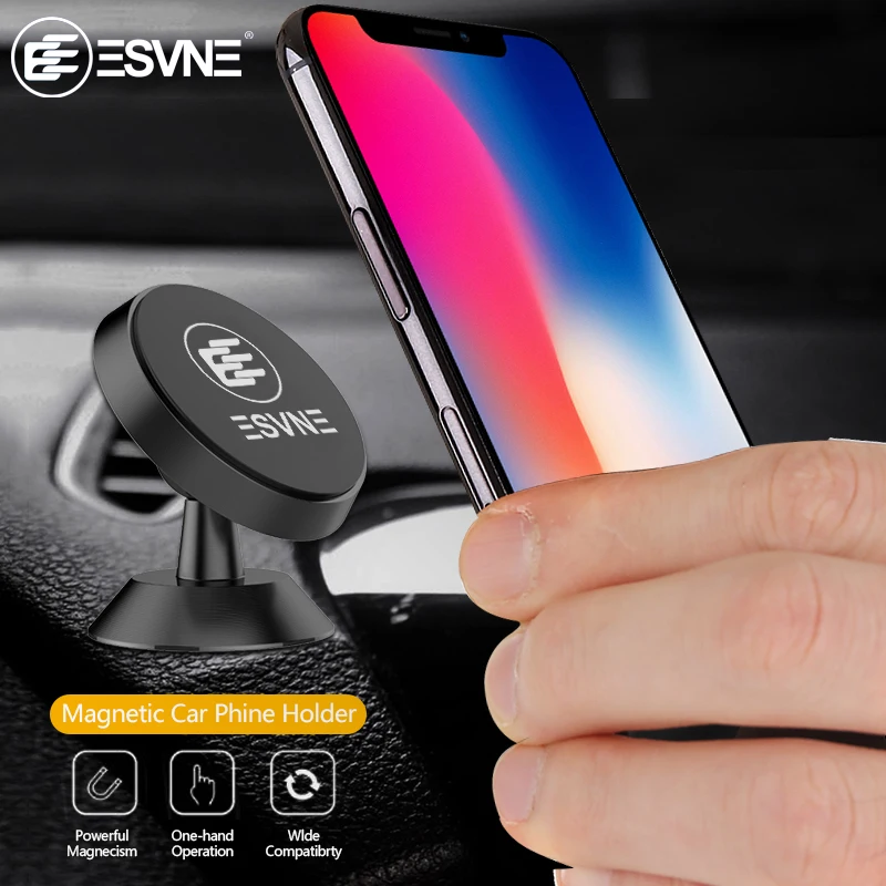 

ESVNE Universal Magnetic phone Car holder for Iphone Samsung Air Vent Mobile Phone Car Holder Stand