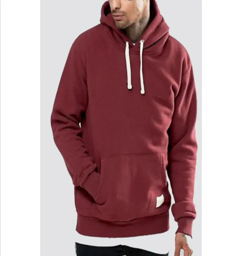 

2019 Autumn Winter Hoodies Men Hoodie Slim Warm Top Hooded Sweatshirt Top Jacket Coat Outwear Pullover Shirts