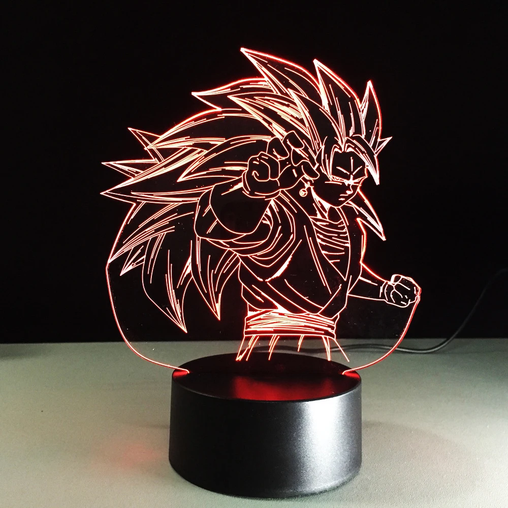 

Colorful Gradient Atmosphere Visual 3D LED Light Fixture Cartoon Dragon Ball Lamp Sleeping Creative NightLight Bedside Desk Lamp