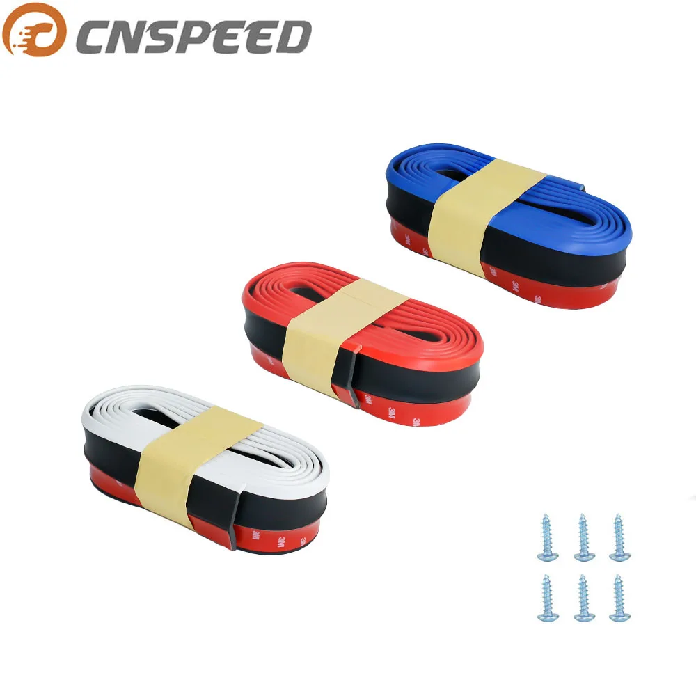 CNSPEED New Rubber Soft bumper Strip Car 60mm Width 2.5m length