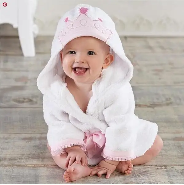 2017 Baby Cartoon Robes Animal Boys Girls Flannel Pajamas Sleepwear Baby Bathrobe Romper Kids Home Wear Pijamas