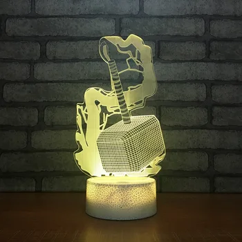 

Usb Mini-colored Creative Desk 3d Lamp 7 color change Raytheon 3d Light Fixtures Lovely cartoon children's toys Usb Kids Lamp