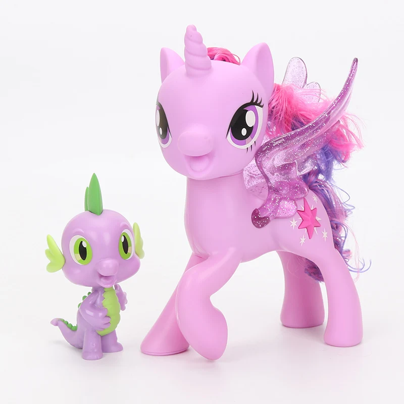 Электронные игрушки My Little Pony Princess Twilight Sparkle& Spike Дракон дружба дуэт ПВХ фигурка Коллекционная модель