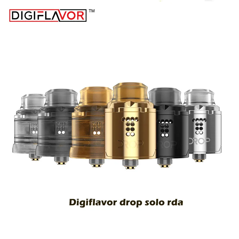 

Big sale Original Digiflavor Drop Solo RDA single coil 22mm with two caps standard 510 and BF Squonk 510 pin deep base