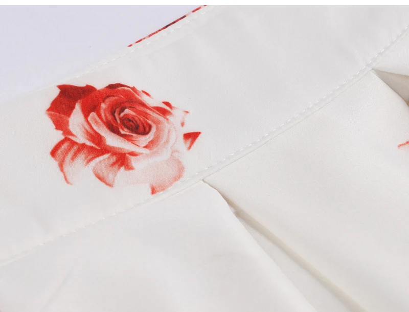 Tonval Женские винтажные юбки с цветочным принтом и розами плиссированная летняя юбка с цветочным рисунком элегантная школьная Юбка-миди в стиле ретро