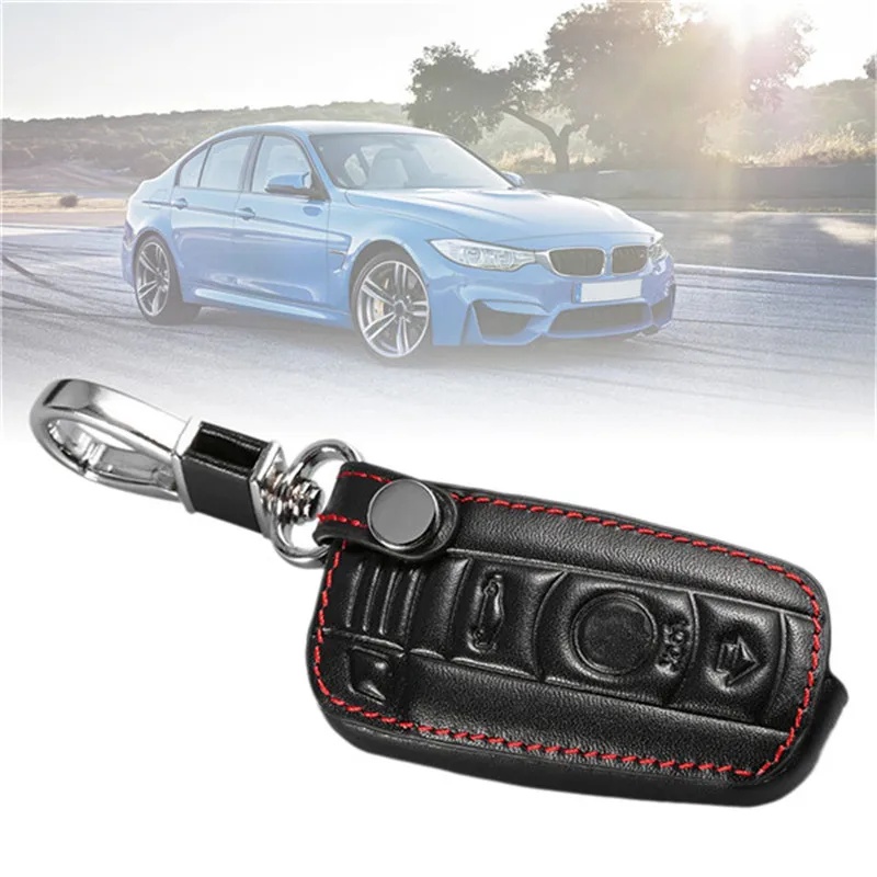 

Fashion Styling Key Case A Style Car Leather Auto Keys Organizer Keychain Key Cover Protecting Bag For BMW Car Accessori