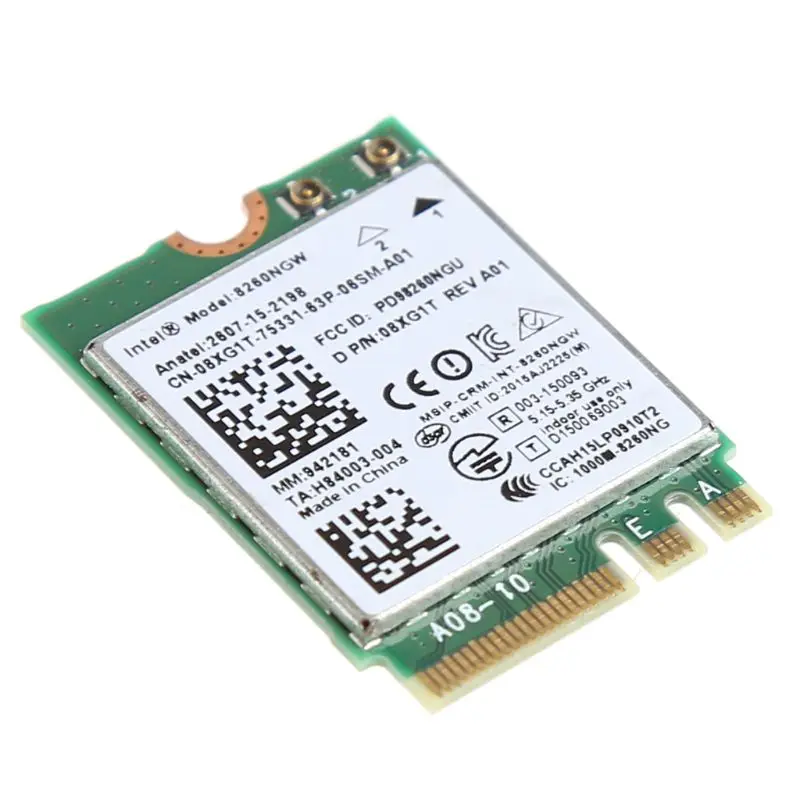 Dual Band 867 М 2,4 + 5 г Bluetooth V4.2 Беспроводной WiFi WLAN карта для Intel 8260 8260NGW переменного тока DELL 08XJ1T