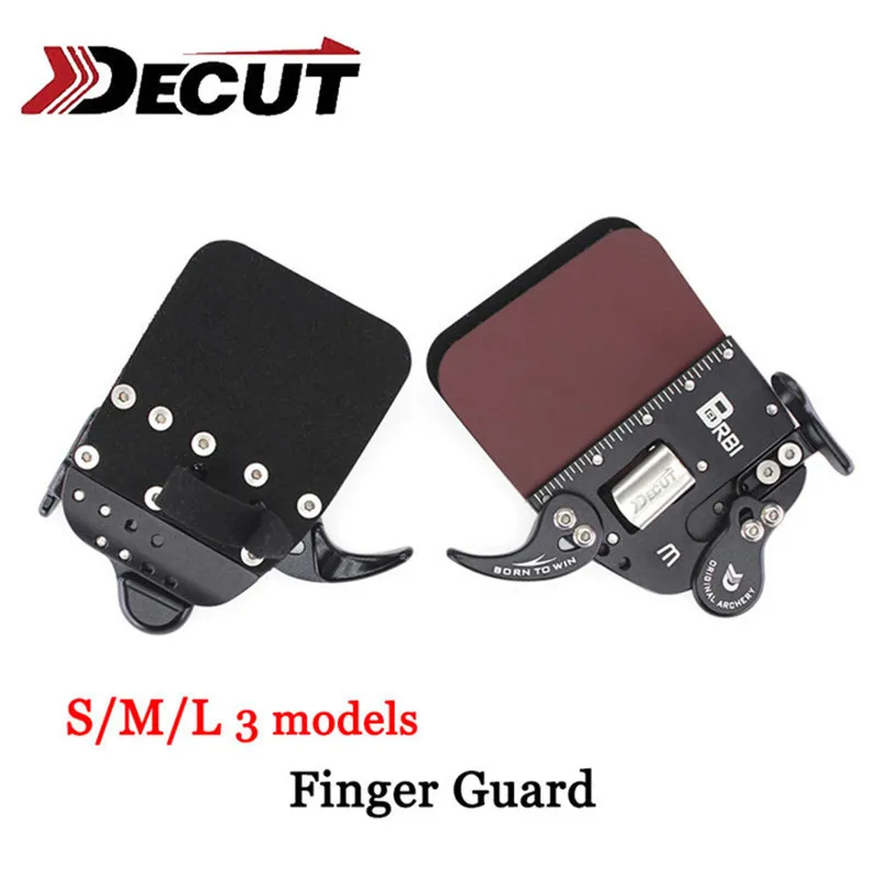 

1pc Adjustable Archery Finger Guard Tab Leather Protector Gloves Right/Left Hand Protect Gear Bow Hunting Shooting Accessories