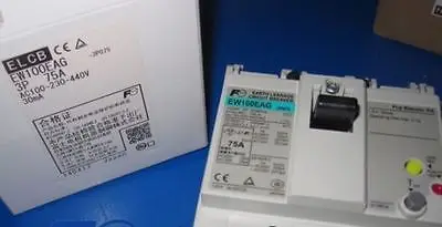 

NEW IN BOX F+ Residual-current Circuit Breaker EW100EAG 3P 75A #ZL02