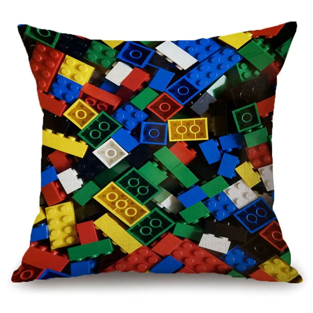 

Lego Square Pillow Case Reversible Sequin Glitter Sofa Waist Throw Cushion Cover