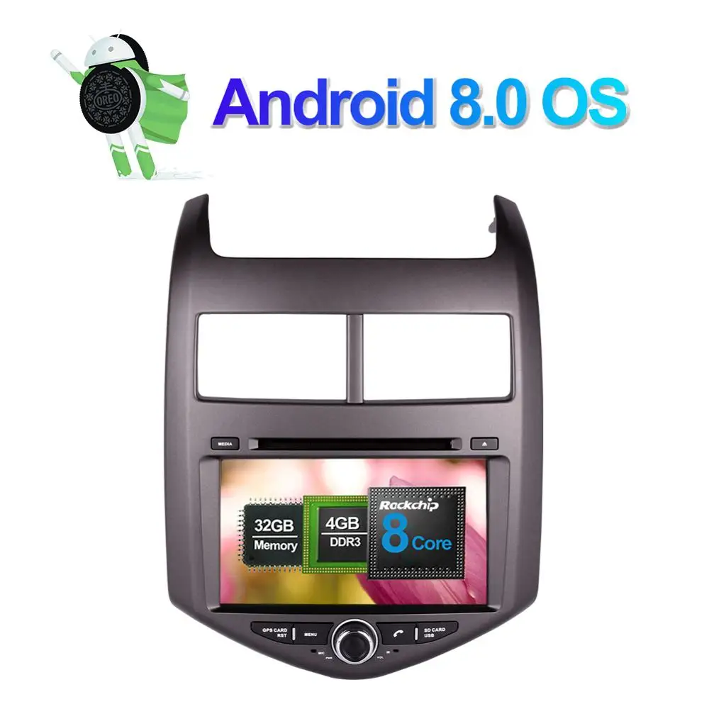 

Android 7.1/8.0 Octa Core 4GB RAM Car Radio Stereo Head Unit with GPS Navigation For Chevrolet Aveo 2011- Car Multimedia Player