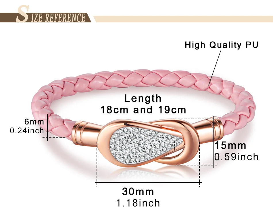 Women Leather Bracelet PU (10)