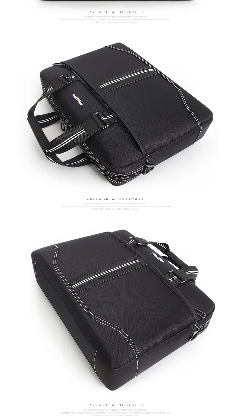 Высококачественная оксфордская сумка для мужчин s модная сумка для ноутбука Мужская сумка через плечо с несколькими карманами деловые