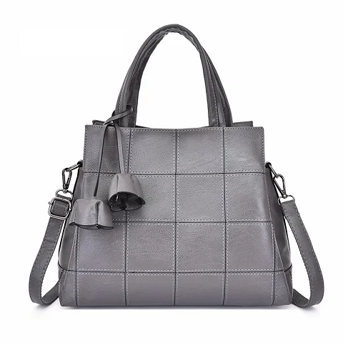 Женские сумки-мессенджеры для женщин кожаные сумки женские дизайнерские сумки высокого качества сумки через плечо сумки на плечо bolsos - Цвет: gray