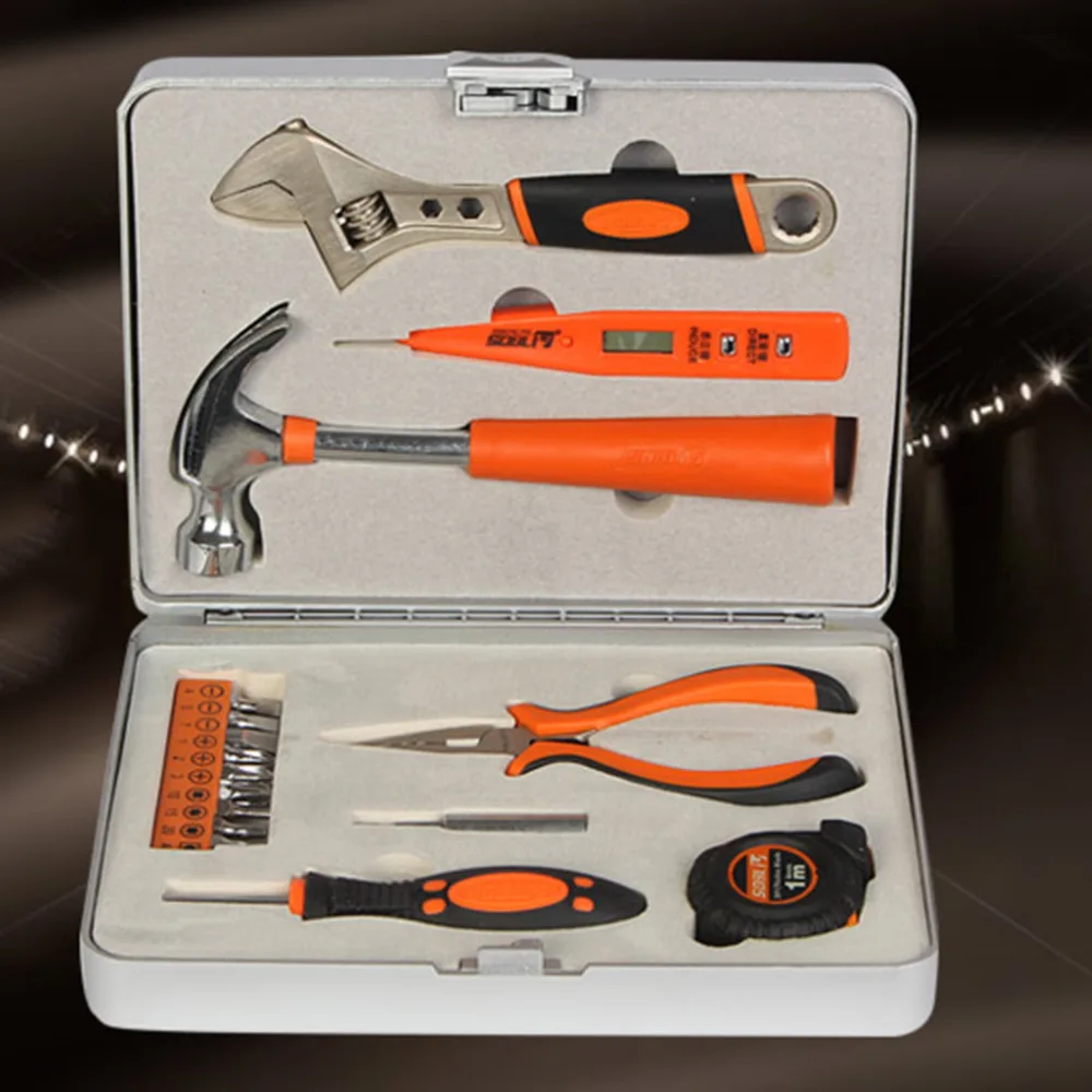 

2016 New Arrival 18pcs/set Mini Multi Purpose Mechanics Home Tool Set Kit In Tool Box Hot selling
