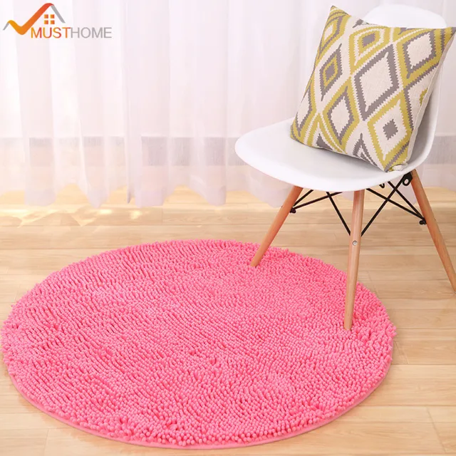 Round Chenille Rugs For Bedroom Thicken Carpets Bed Room Round Chenille Rugs For Bedroom Thicken Carpets Bed Room Diameter 60cm 80cm 120cm