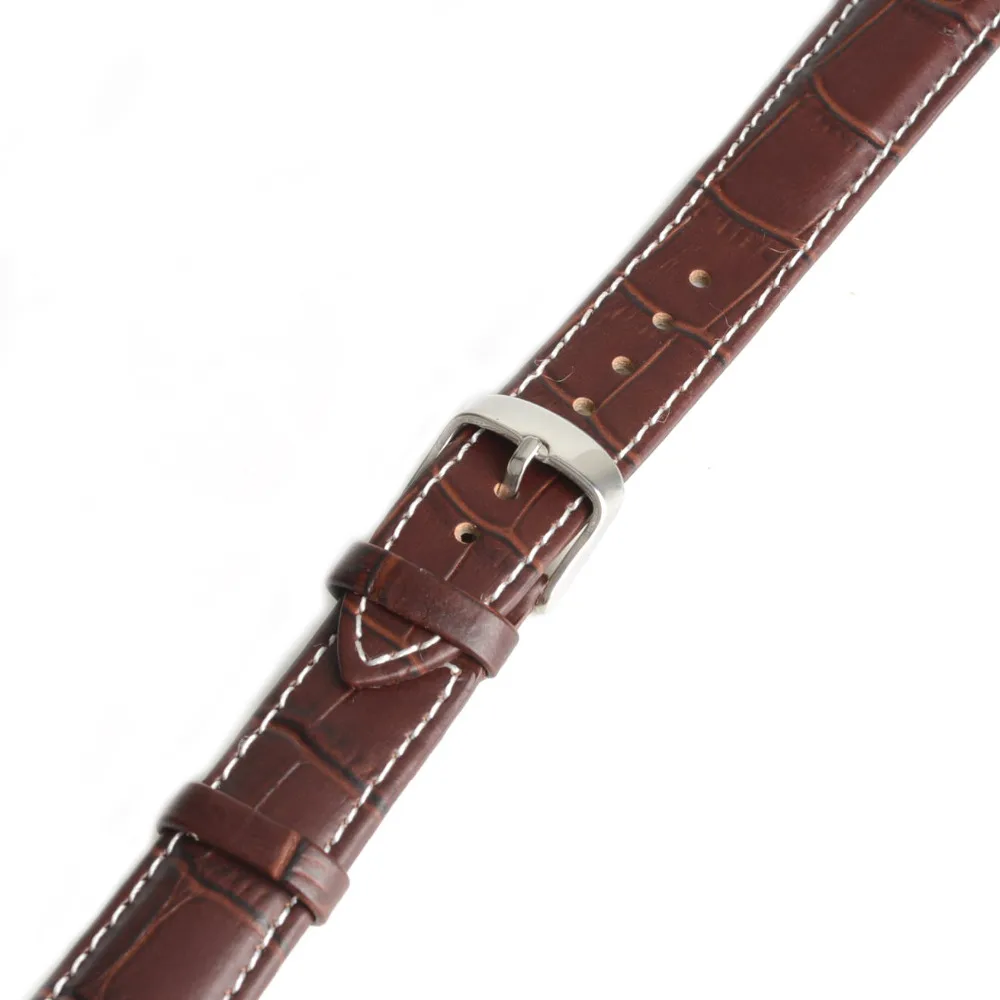 Womens Brown Leather Belt Stitching