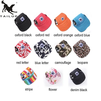 

TAILUP 2017 Hot Sale Sun Hat For Dogs Cute Pet Casual Cotton Baseball Cap Chihuahua Yorkshire Pet Products Plus Size L/XL