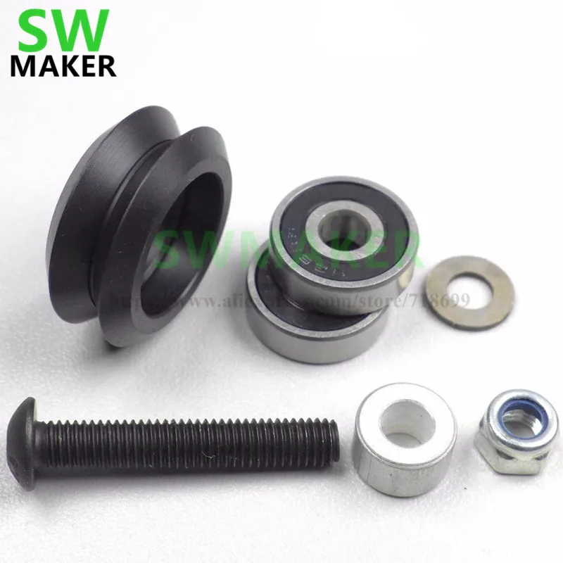 30 комплектов Openbuilds Dual Derlin V Wheel Kit для V-Slot rail OX CNC Slot wheel | Обустройство дома