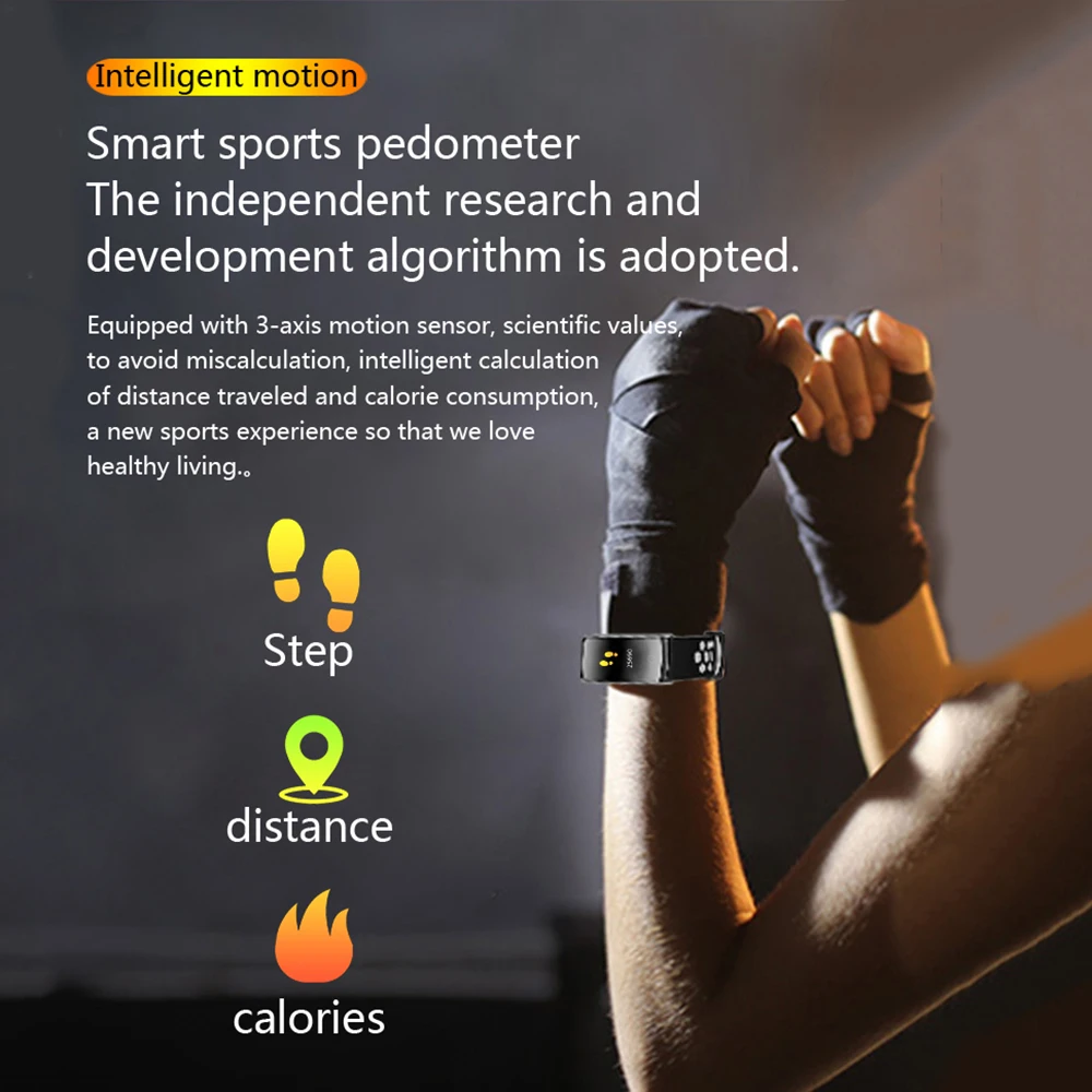 [Новинка] Q8S смарт-браслет с монитором сердечного ритма фитнес-Браслет Шагомер Смарт-часы браслет фитнес-браслет трекер активности