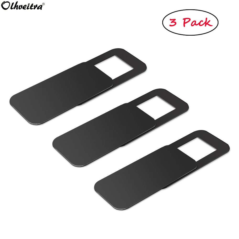 

Olhveitra 3PCS Phone Camera Cover Slim Laptop Webcam Cover For Desktop Tablet MacBook iPad Camera Blokcer Sliding Privacy Shield