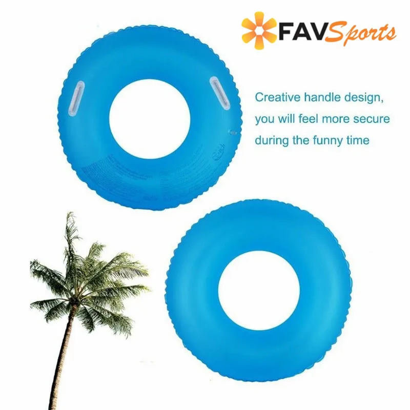 

Randomly Colors Inflatable Swimming Rings Thicken Flamingo Pool Float Adult Circle Tube Raft Handle Pool fun PVC Rings 60-90cm