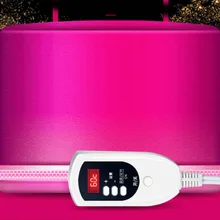 Электрический нагревающий колпак Испарительный колпачок Пароварка Уход за волосами шапочка для окрашивания волос parovarka дома черный водонепроницаемый ЖК-монитор 110 v-220 v