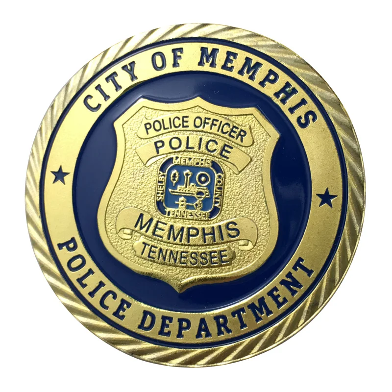 

Free Shipping Collection ~US Military Memphis Police Gold Plated Challenge Coin/Badge/Medal 1381#
