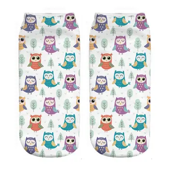 

RUNNING CHICK Owl cute 3d digital printing socks wholesales and dropshipping