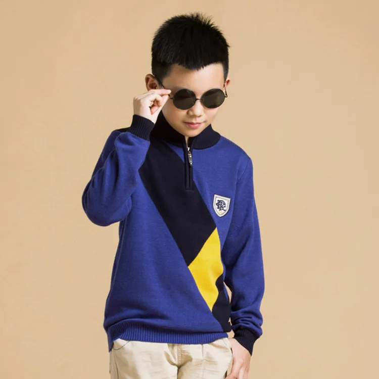 

2016 autumn EW ARRIVAL BOY thickening cashmere sweater male child sweater pullover sweater FOR KIDS