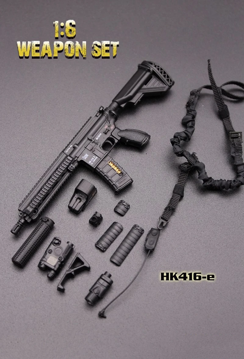 1/6 весы мини раз игрушки HK416 серии M4 винтовка пистолет оружие Модель F 12 &quotженской