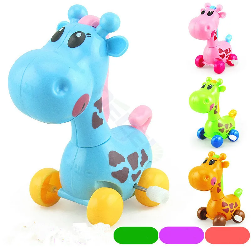 1Pcs Colorful Funny Cute Lovely Giraffe Clockwork Wind Up Toys for