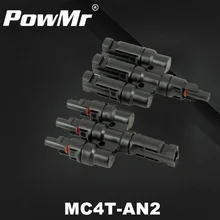 Одна пара MC4 3 T разъем от одного года до трех комбайнер M/FM Панели солнечные 3 бренд 30A 1000 V Водонепроницаемый MC4 разъем MC4T-AN2