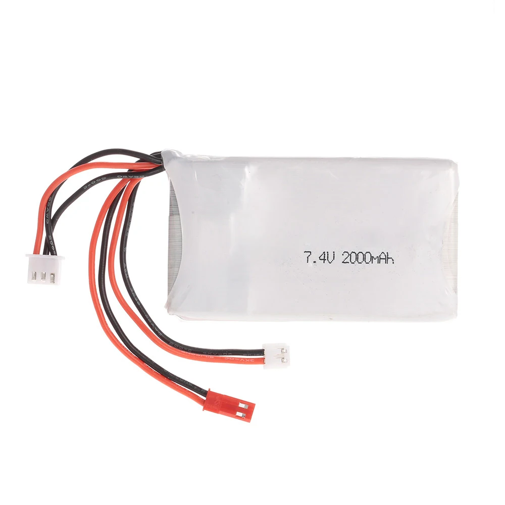 

Lipo Battery for FrSky TARANIS Q X7 2.4G ACCST 16CH Remote Controller RC Transmitter 2S 7.4V 2000mAh 8C Lipo Battery