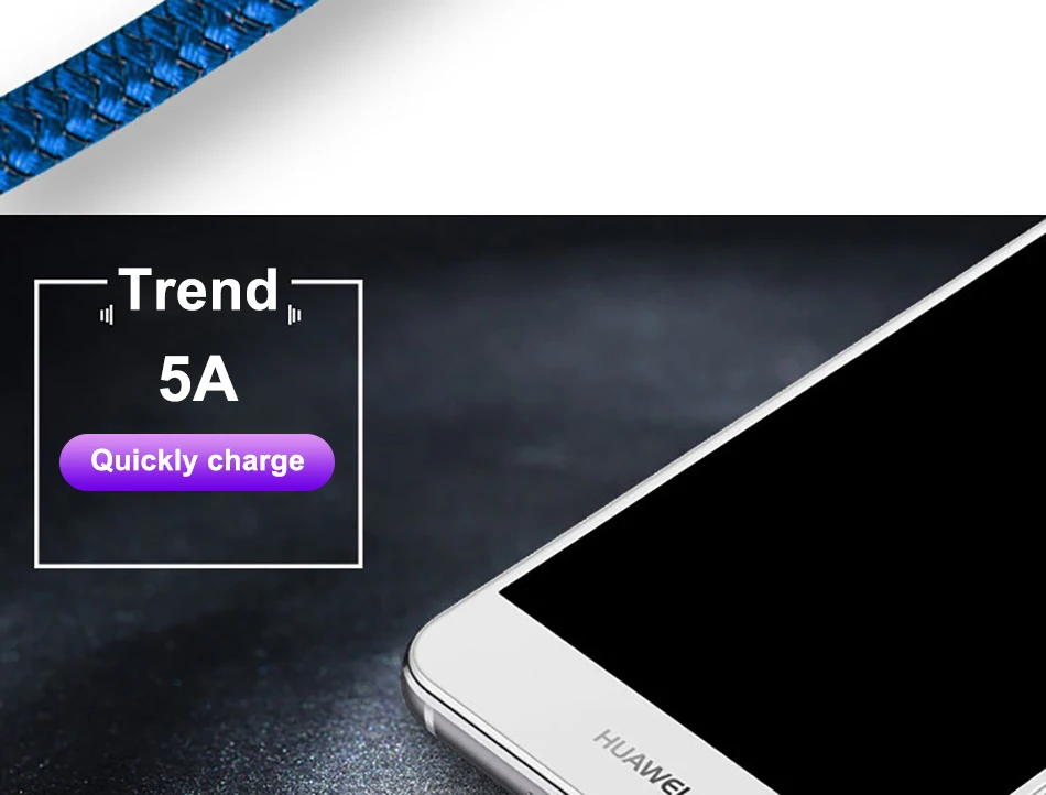 NOHON 5A Type C USB Fast Charging Cable For SamSung Galaxy S8 Plus For Xiaomi Mi5 Charge Data Cable For Huawei P20 Mate 9 10 Pro (12)