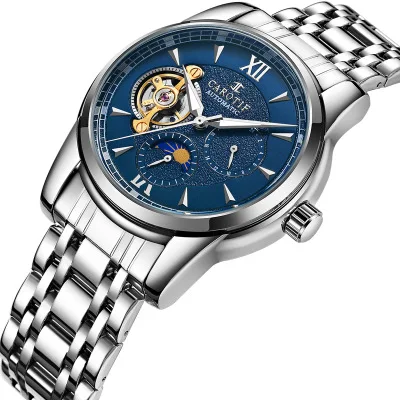 

New Luxury All Subdials Work Men Watches Montre Full Steel Mechanical Male Watch Reloj Hombre Tourbillon Watch Men erkek kol sa