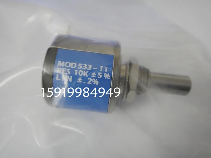 

533-1-1 10K 3 turn potentiometer Wound around 533-11103 precision potentiometer switch