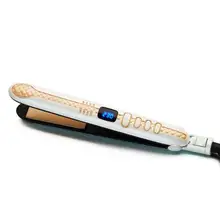 2 в 1 Профессиональный Выпрямитель для волос керамическая пластина светодиодный дисплей плоский утюг de cabello planchas Плойка для волос утюжок Инструменты для укладки